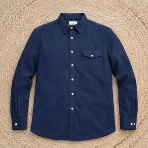 Goodfellow & Co Dark Blue Casual Button-Down Shirt